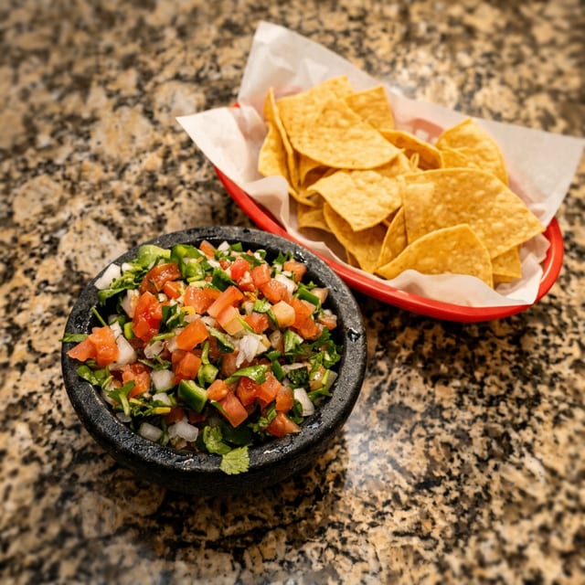 Pico de Gallo with Chips.