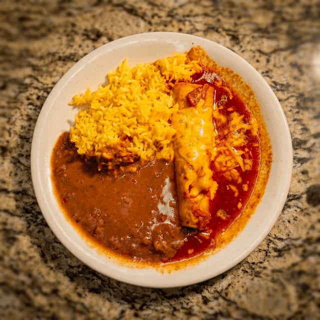 Kid's Cheese Enchilada.