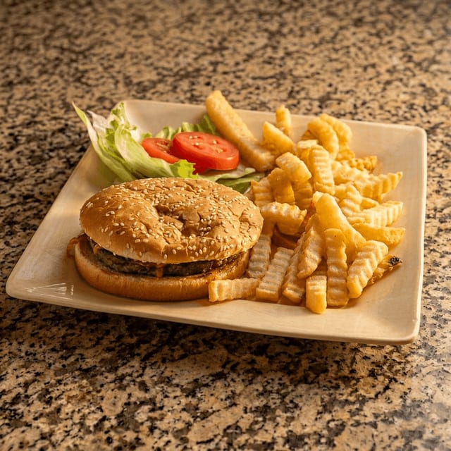 Kid's Cheeseburger and French Fries.